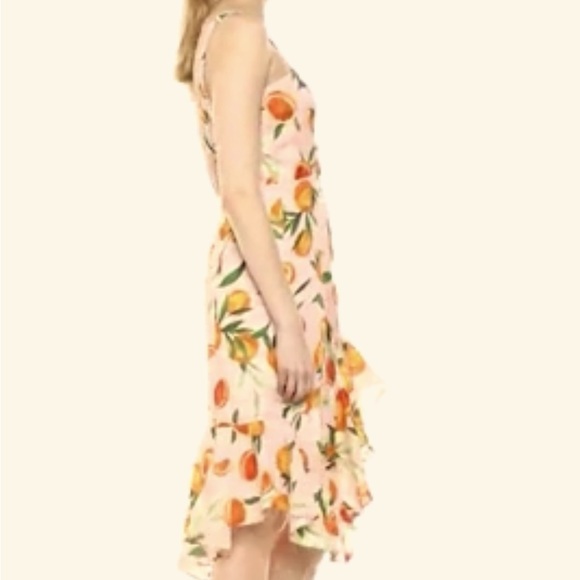 Parker Dresses & Skirts - PARKER MILLIE DRESS WITH RUFFLE FRONT DETAILS AND HI-LO RUFFLED HEMLINE SIZE 4